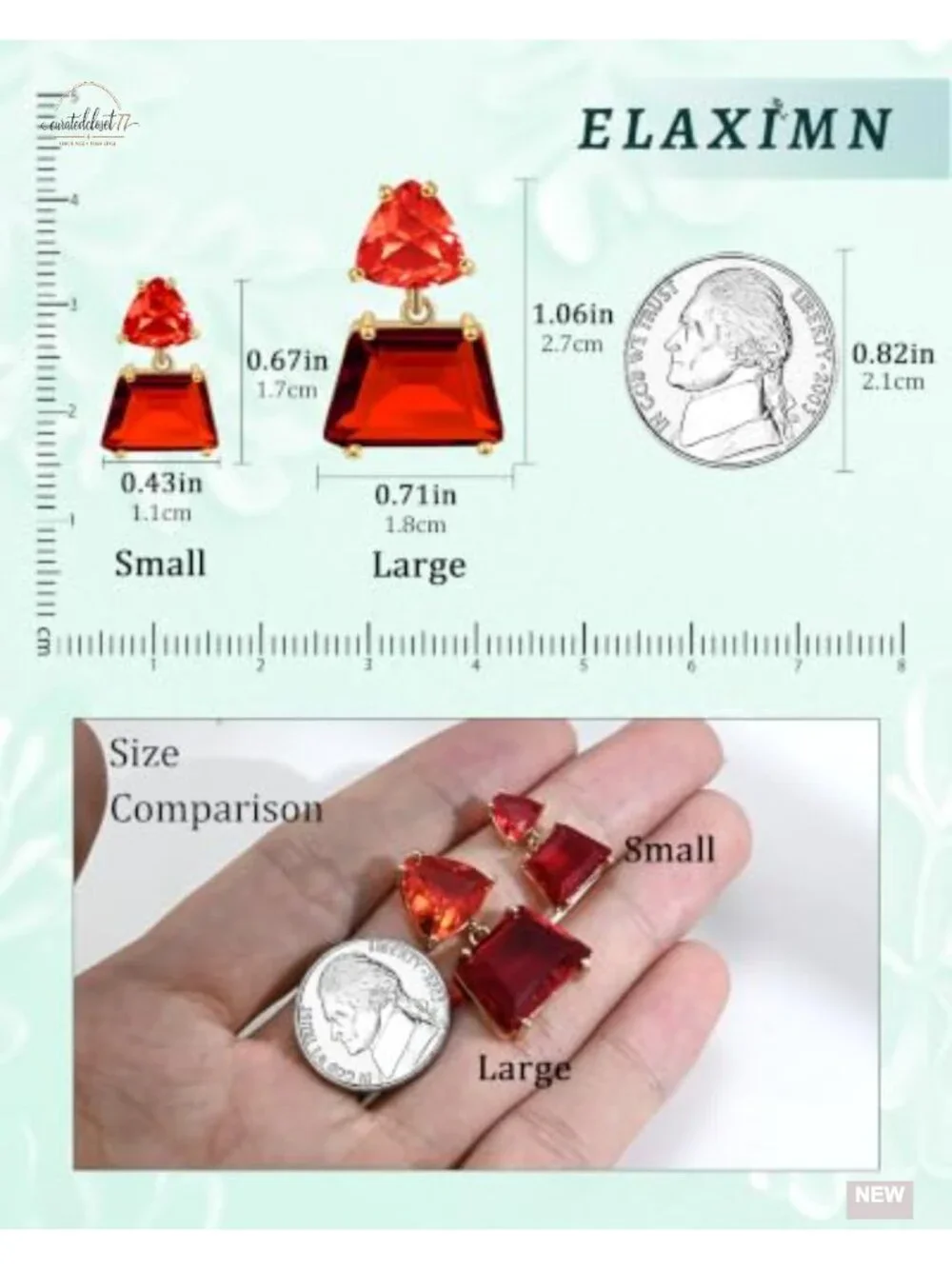 Hypoallergenic Crystal Dangle Earrings for Women - Silver Drop Earrings
